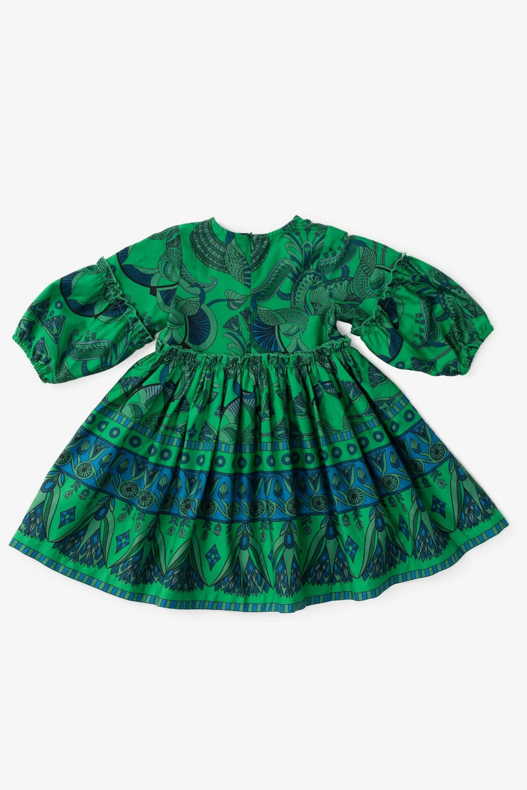 Girls Savannah Dress- Emerald