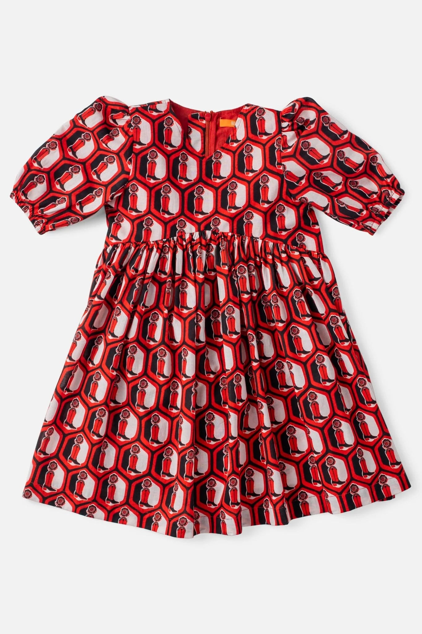 Girls Lotus Gameday Relaxed Fit Dress - Boot Print (Sizes 7-14) - final sale