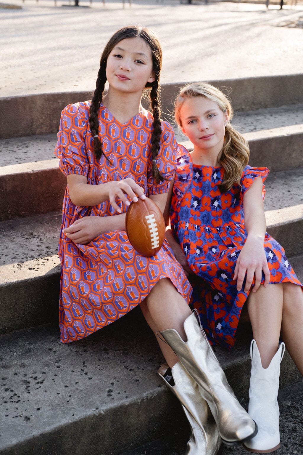 Girls Lotus Relaxed Fit Dress - Boot Print (Sizes 2-6) - final sale