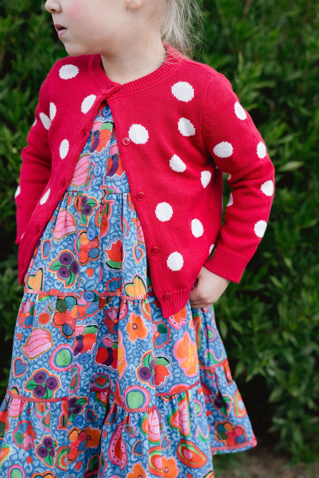 Girls Hanna Long Sleeve Dress - final sale