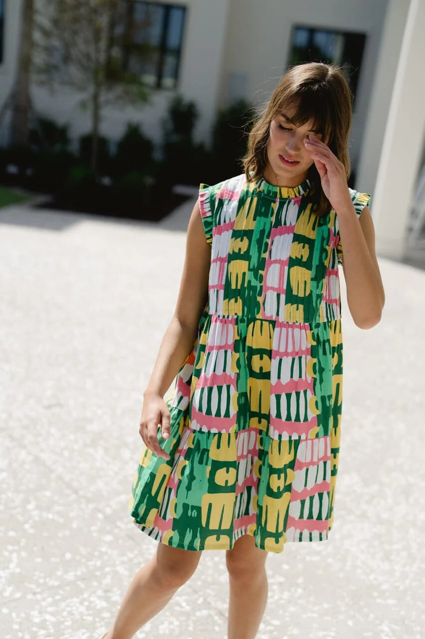 Shelby Mini Dress - Frosted Blossom