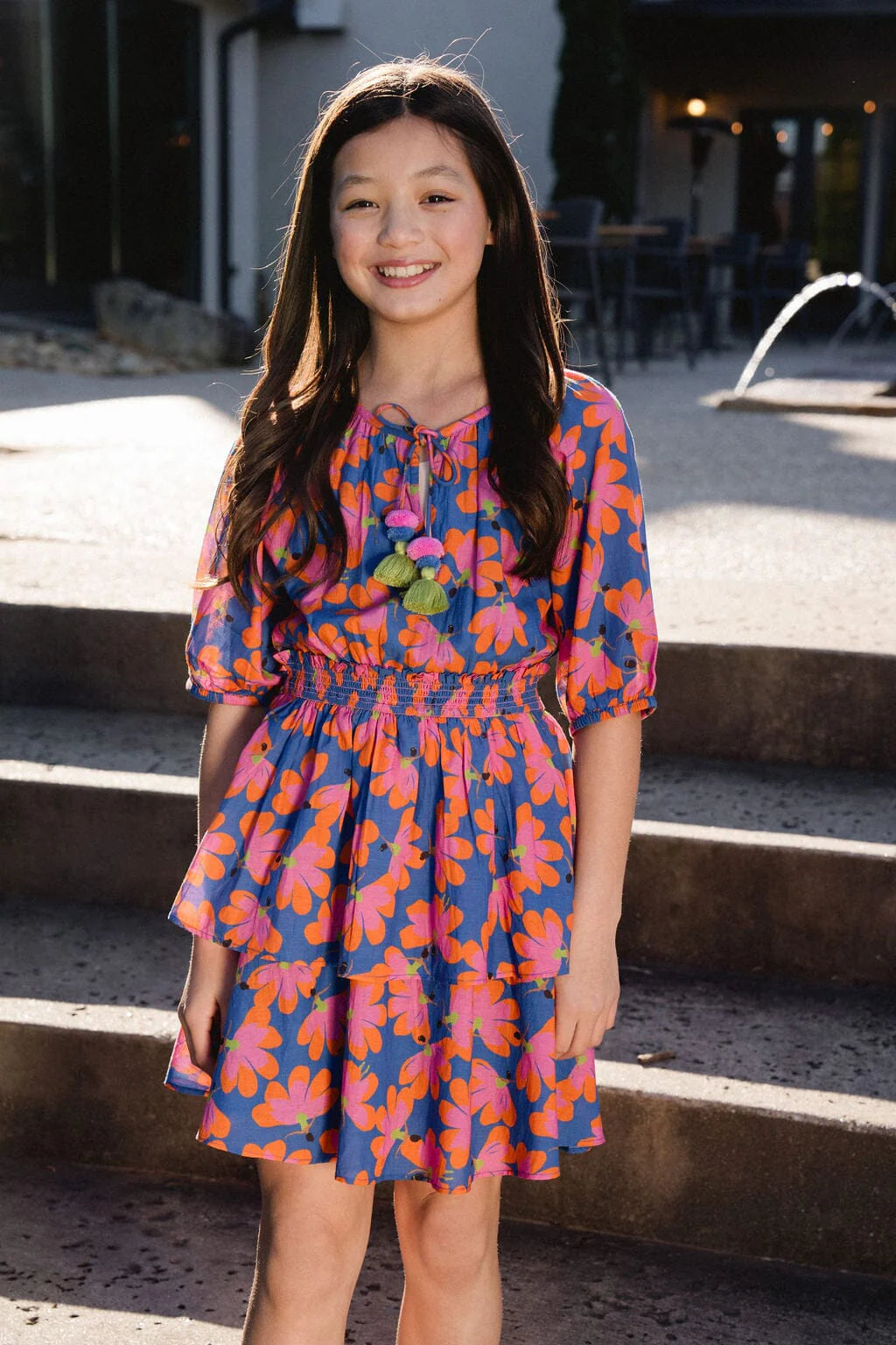 Girls Georgia Ballerina Flower Dress - final sale