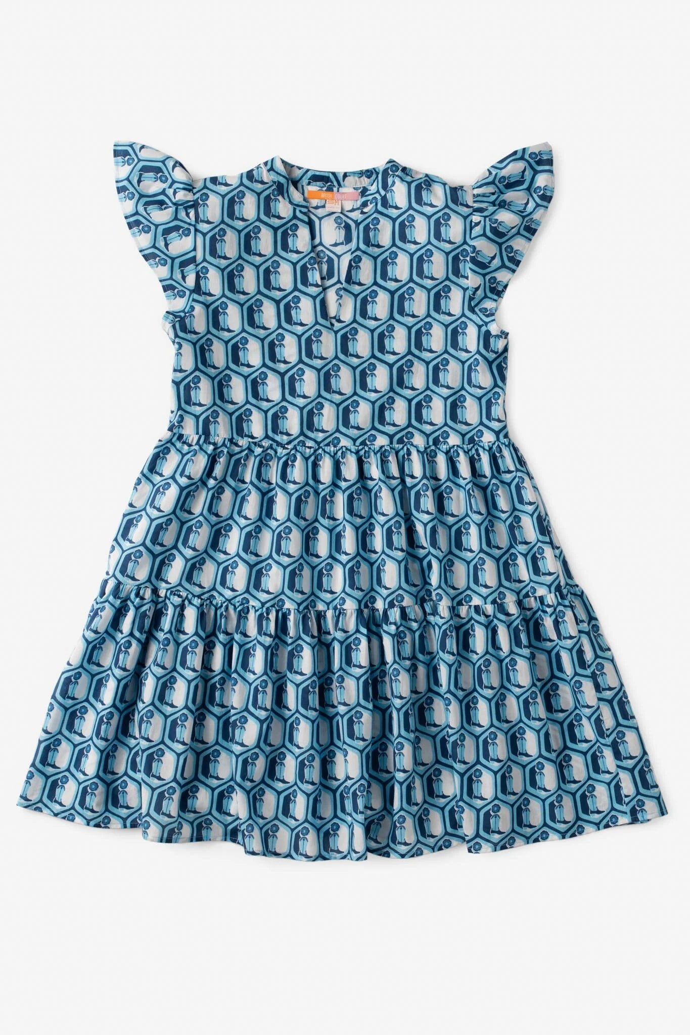 Jenny Flutter Sleeve Mini Dress - Boot Print  - final sale - final sale