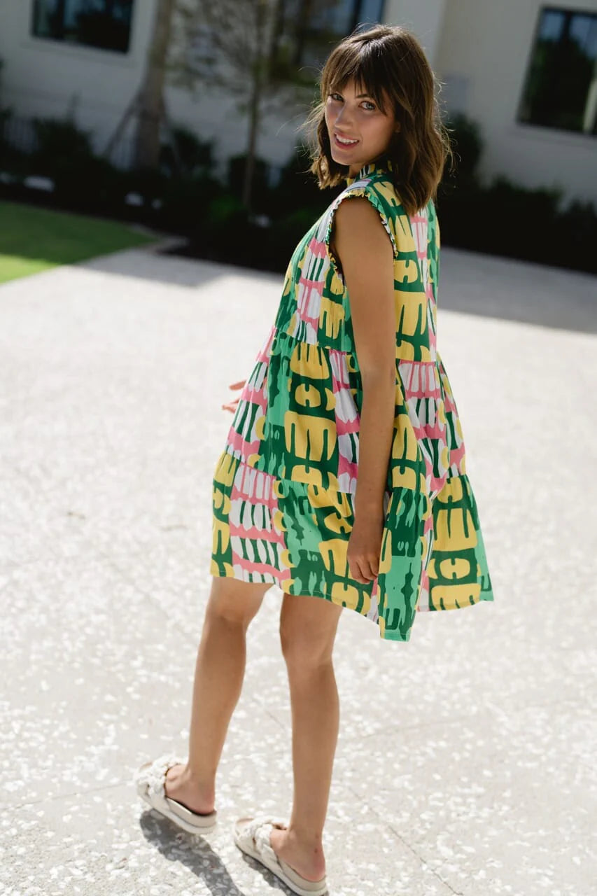 Shelby Mini Dress - Frosted Blossom