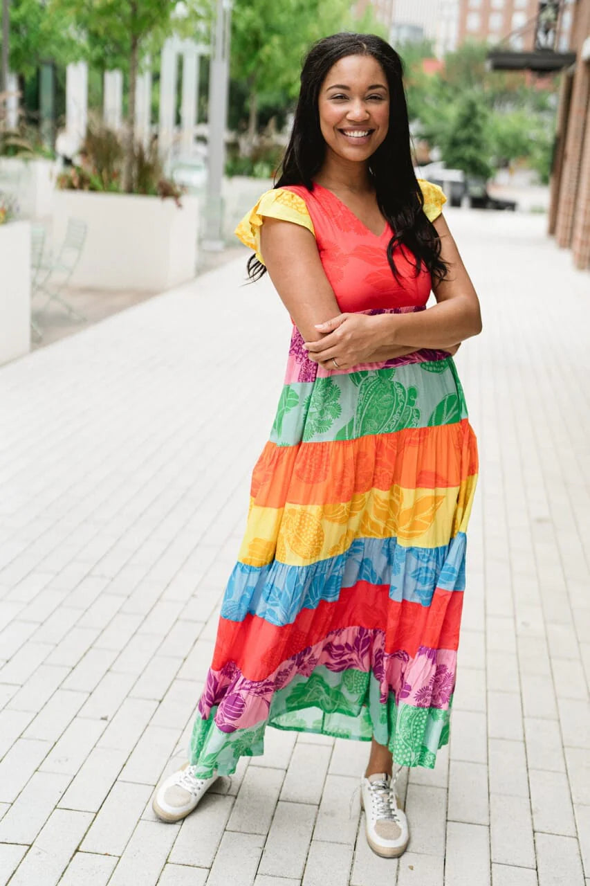 Jenny Maxi Dress | Rainbow  - final sale - final sale