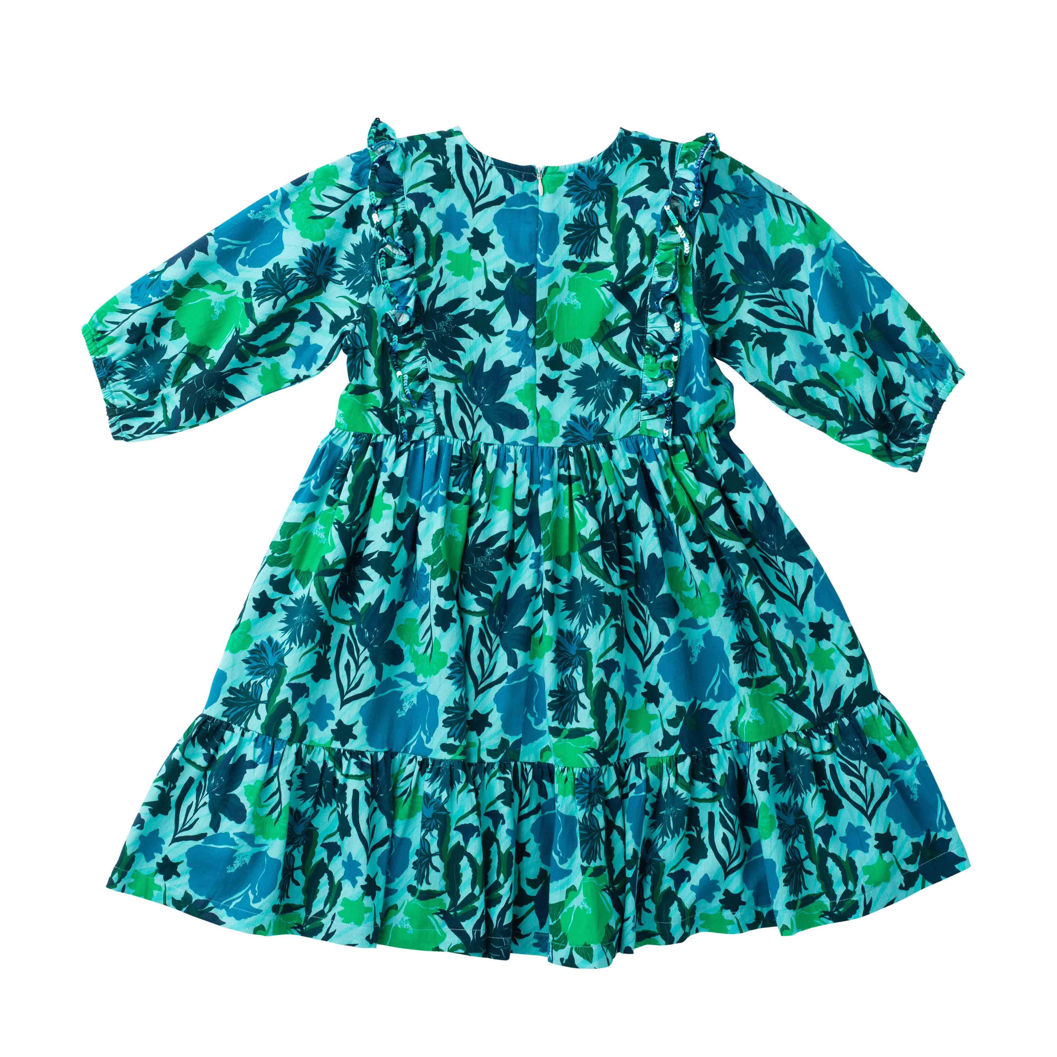Girls Kelly Dress- Winter Mint - final sale