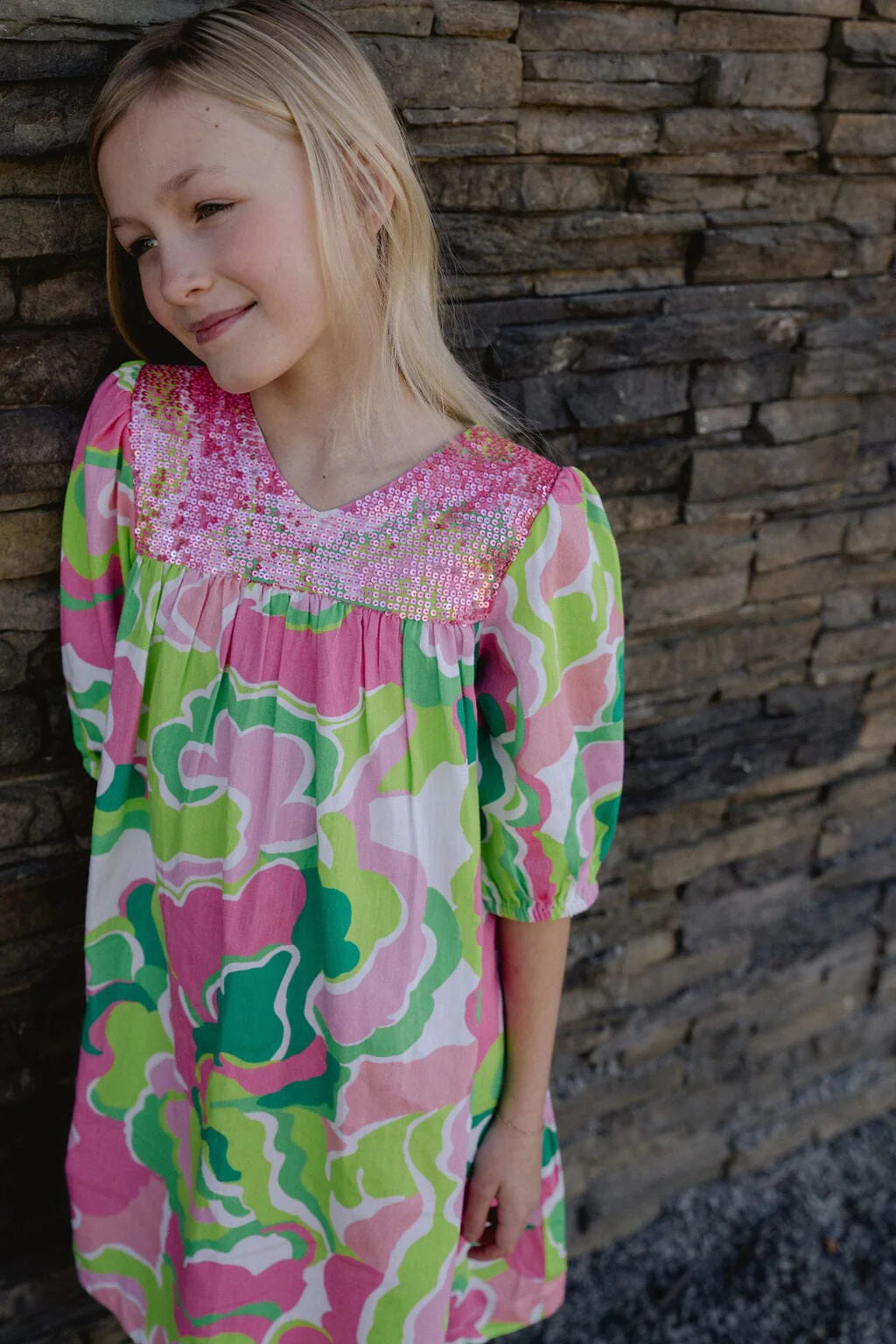 Girls Alice Sequin Dress