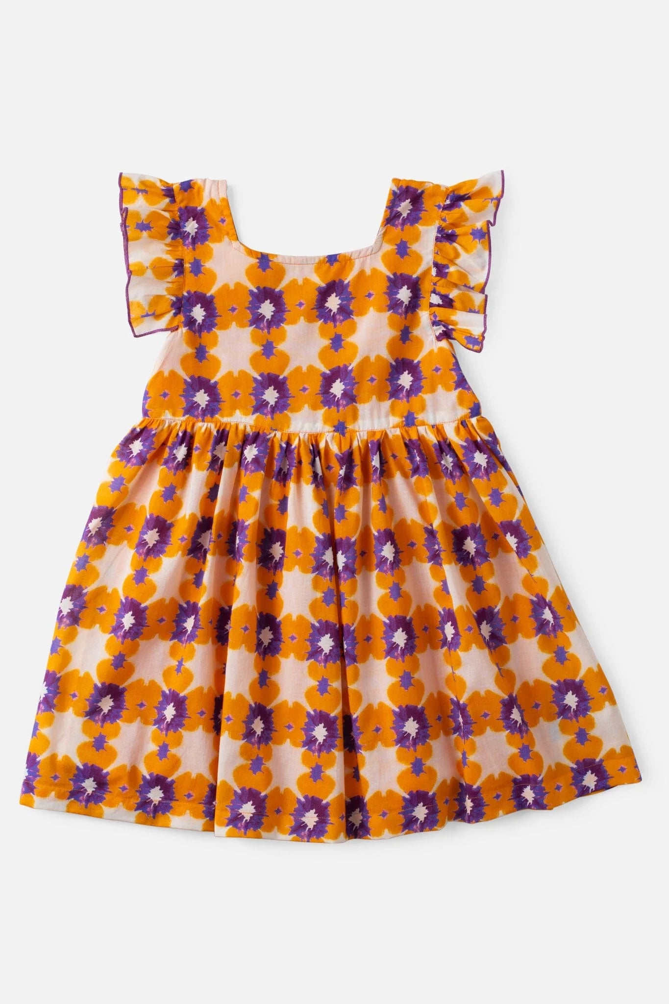 Girls Maya Flutter Sleeve Dress - Tie Dye (Sizes 7-14) - final sale
