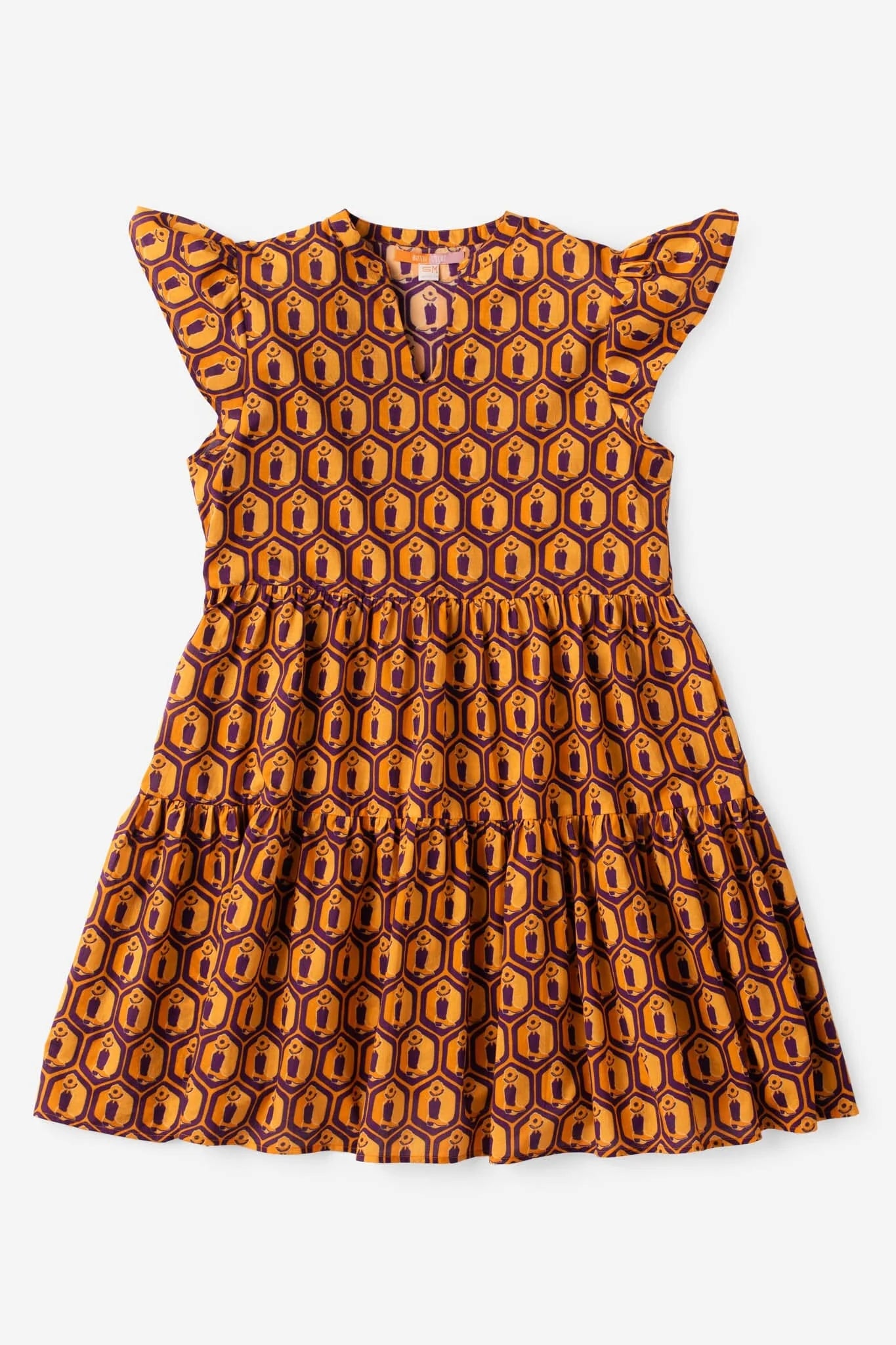 Jenny Flutter Sleeve Gameday Mini Dress - Boot Print  - final sale - final sale