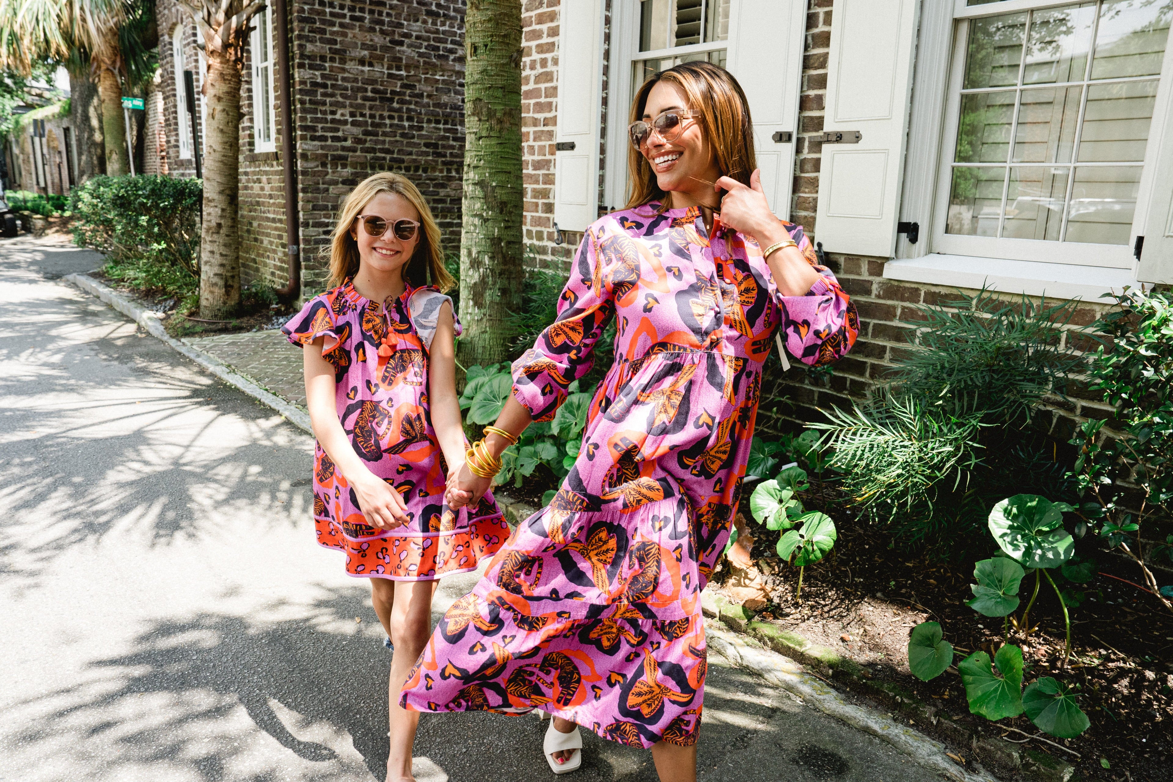 Girls Grayson Flutter Sleeve Dress - final sale