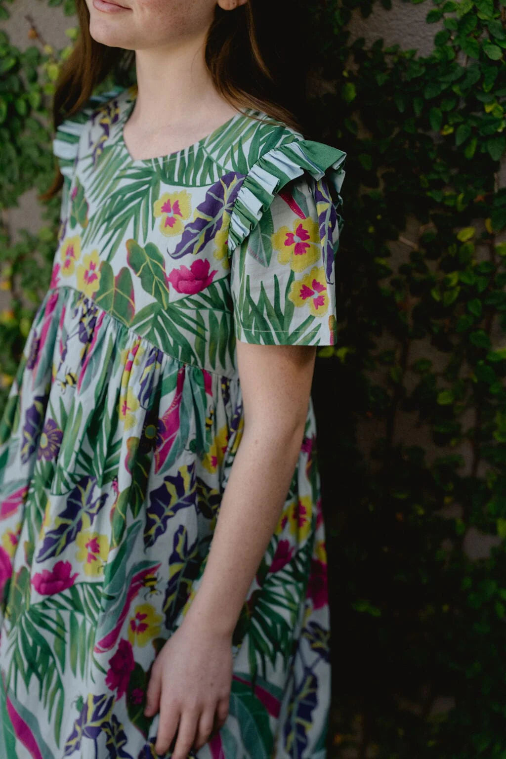 Girls Lotus Dress | Waterspout