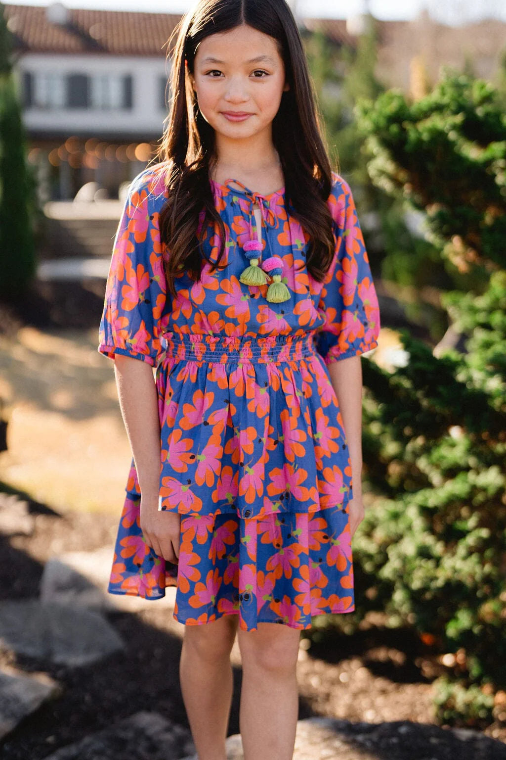 Girls Georgia Ballerina Flower Dress - final sale